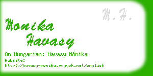 monika havasy business card