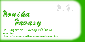 monika havasy business card